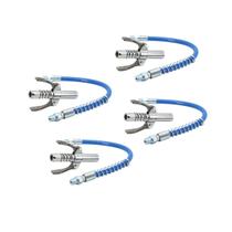 4 Bico Acoplador Engraxadeira Manual Engate 30cm Flexível Aço Inox 4 Bico Acoplador Engraxadeira Manual Engate 30cm Flexível Aço Inox