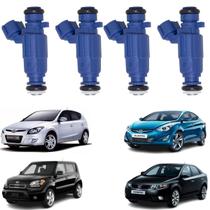 4 Bico Injetores Cerato Soul Elantra I30 1.6 16V 2009 a 2014