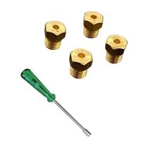 4 Bicos Injetor Converte Gás Encanado Cooktop 4 Bocas + Chav