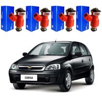 4 Bicos Injetores Corsa 1.4 8v Flex 2005 Até 2012 Delphi