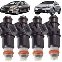 4 bicos injetores honda new civic 1.8 16v 12 furos 2007 à 2014