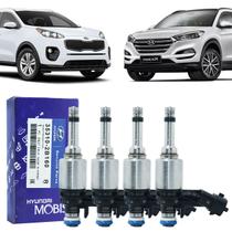 4 bicos injetores tucson veloster ceed sportage 353102b160