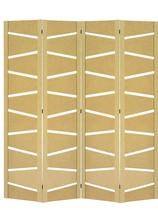 4 Biombo Slim Sanfonado Com Dobradiças Folha Painel Mdf Cru Divisor Divisória Separador De Ambiente Vários Modelos