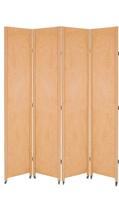 4 Biombo Slim Sanfonado Com Rodinhas E Dobradiças Mdf Cru Folha Painel Divisor Divisória Separador De Ambiente Vários Modelos