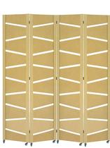 4 Biombo Slim Sanfonado Com Rodinhas E Dobradiças Mdf Cru Folha Painel Divisor Divisória Separador De Ambiente Vários Modelos