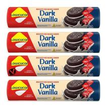 4 Biscoito Recheado Lowçucar 120g Sabores Diet Zero Açúcar Baunilha