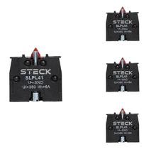 4 Bloco de Contato Auxiliar Steck SLPL41 660V 1NF Frontal 4 Bloco de Contato Auxiliar Steck SLPL41 660V 1NF Frontal