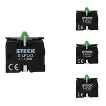 4 Bloco de Contato Auxiliar Steck SLPL42 660V 1NA Frontal 4 Bloco de Contato Auxiliar Steck SLPL42 660V 1NA Frontal