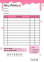 4 Blocos Bloquinhos Talão Pedidos 10x15 ou 15x21 Com 100 Folhas cada Total 400 Folhas