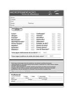 4 Blocos Ficha De Anamnese Micropigmentação Cores 4 Blocos Ficha De Anamnese Micropigmentação Cores