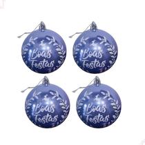 4 Bolas De Natal ul Enfeite Natalino Pendurar Na Árvore 4 Bolas De Natal ul Enfeite Natalino Pendurar Na Árvore