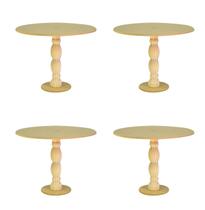 4 boleiras G Decorativas torneadas para Festas Decorativas