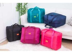 4 Bolsa/ Sacola Dobrável De Viagem Travel Bag Prende Na Mala