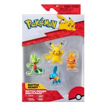 4 Bonecos Pikachu, Torchic, Mudkip, Treecko - Pokémon 4 Bonecos Pikachu, Torchic, Mudkip, Treecko - Pokémon