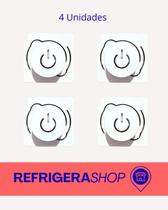 4 Botões Liga Desliga Compatível com Lava e Seca Electrolux LSE11 Peça de Reposição 4 Botões Liga Desliga Compatível com Lava e Seca Electrolux LSE11 Peça de Reposição