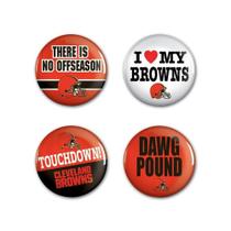 4 Bottons Pins Cleveland Browns NFL
