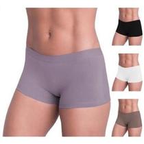 4 Boxer Box Cueca Shortinho Feminino Adulto Confortavél Algodão