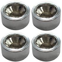 4 Bucha Neck Joint CROMADO para braço guitarra NOVA