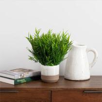 4 buques folhagem de bambu perfeito para arranjos decoração enfeites sem manutenção