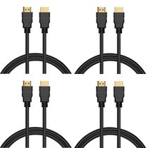 4 Cabos HDMI para TV Video Game Full HD 1 Metro 1.4 Atacado Revenda Lojista