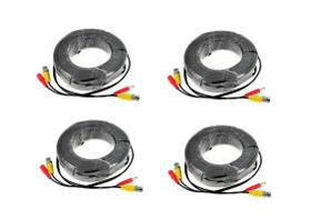 4 Cabos Prontos C/Conectores Video CFTV 50MT ESTOQUE - Geral