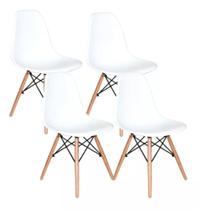 4 Cadeiras Eiffel Eames Woods Sala Cozinha Varanda