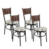 4 Cadeiras Para Cozinha Viena Avelã