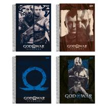 4 Caderno Univ. 1x1 80Fl God Of War Kratos Atreus Capa Dura 4 Caderno Univ. 1x1 80Fl God Of War Kratos Atreus Capa Dura