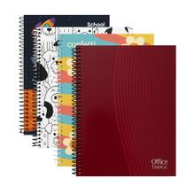 4 Cadernos 1 Matéria 80fls Universitário Confetti Modelos