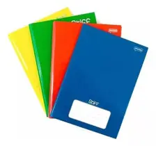 4 Cadernos Escolar Brochurão Grande 96 Folha Capa Dura Liso 4 Cadernos Escolar Brochurão Grande 96 Folha Capa Dura Liso