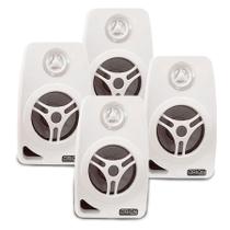 4 Caixa De Som Ambiente Tsr Orion Branca 4 Polegadas 55w 8oh
