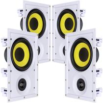 4 Caixa Embutir JBL CI6R Plus Arandela Som Ambient 6p Gesso