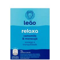 4 Caixas Chá Leão Funcional Relaxa 10 Sachês 16g