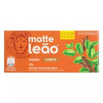 4 Caixas Chá Matte Leão Canela 25 Sachês 30g