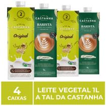 4 Caixas de 1L de Leite Vegetal, A Tal da Castanha 4 Caixas de 1L de Leite Vegetal, A Tal da Castanha