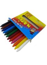 4 caixas giz de cera 12 cores magix colorir escolar infantil