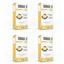 4 Caixas Ograx 3 500Mg Suplemento Cães E Gatos Ômega 3