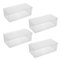 4 Caixas Organizadoras My Box 30cm Guarda Objetos Pequenos Roupa Intima Sutiã Cueca Calção Toalha