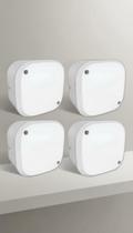 4 Caixas Proteção Câmeras CFTV Plástico Branco 10x10cm 4 Caixas Proteção Câmeras CFTV Plástico Branco 10x10cm