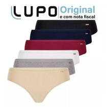 4 Calcinhas Básica Lupo Algodão Biquini 40353 4 Calcinhas Básica Lupo Algodão Biquini 40353