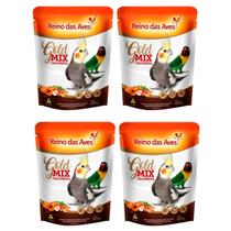 4 Calopsita Gold Mix Sementes Reino das Aves