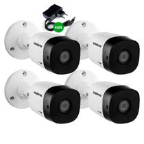 4 Câmeras de Segurança 2mp Full Hd 1080p 20m Infravermelho VHL 1220 B Intelbras + Fonte