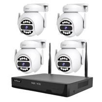 4 Cameras e NVR Full HD 4MP IP Domo Segurança WiFi 5G PTZ Vídeo Sem Fio Detecção de Movimento Profissional