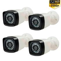 4 Câmeras Segurança Externas AHD-1020 Full HD 1080p 4 Infravermelho