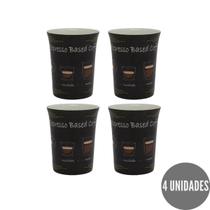 4 Caneca 340ml Café Express Achocolatado Leite Quente