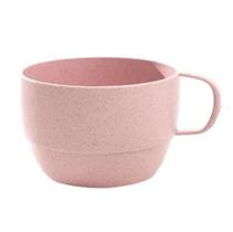 4 Caneca ecológica de fibra de trigo com cabo de fita simples e biodegradável