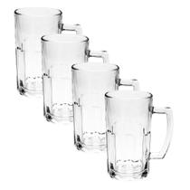 4 Caneca Vidro Chopp Cerveja Restaurante Bar Churras 555ml Trabalhada 4 Caneca Vidro Chopp Cerveja Restaurante Bar Churras 555ml Trabalhada