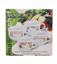 4 Canecas para Sopa Ceramica Sortidas 4 Canecas para Sopa Ceramica Sortidas