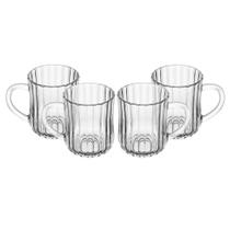 4 Canecas Wolff Classic de Vidro 210ml