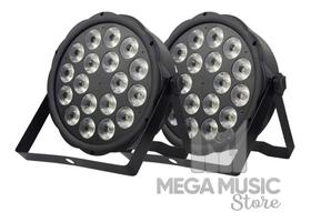 4 Canhão Refletor Par 18 Leds 12w Rgbw Dmx Quadrileds + Mesa Dmx 512